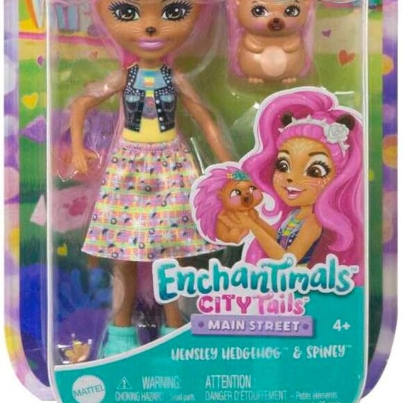 ENCHANTIMALS CITY TAILS MAINSTREET HENSLEY HEDGEHOG & PET SPINEY🆕SHIPS FAST💨🚚 - Picture 9 of 15